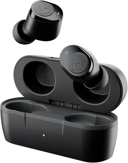 Skullcandy Jib True 2 Wireless Earbuds,Bluetooth Headphones,Up to 33 Hours Battery with Charging Case,Noise Isolating Fit,Sweat and Water Resistant,Microphone for iPhone Android-True Black,(Pack of 2)
