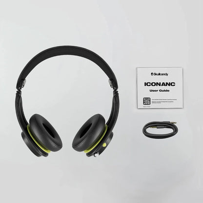 Skullcandy Icon ANC Noise Canceling Wireless Headphones - Bone/Orange