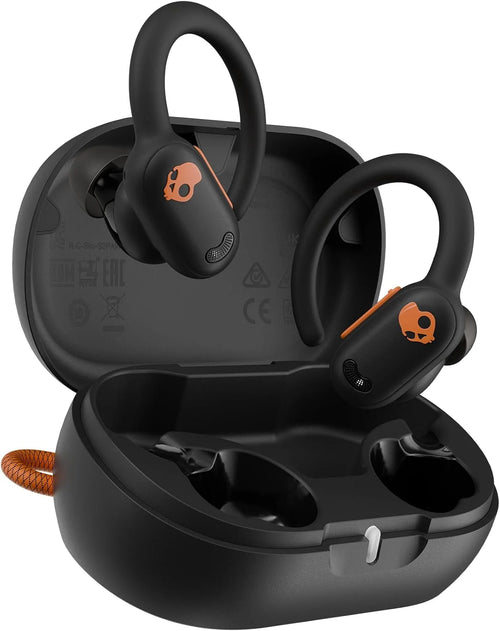 Skullcandy Push ANC Active Noise Cancelling Wireless Earbuds - Black/Orange