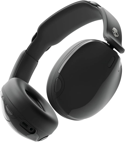 Skullcandy Hesh 540 ANC Wireless Over-Ear Bluetooth Headphones With THX Spatial Audio, Active Noise Cancelling, Personalized Sound, Up To 65 Hours Battery, Microphone For iPhone Android - True Black