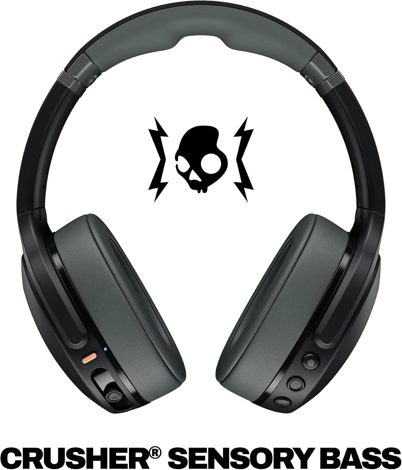 Skullcandy Crusher Evo Wireless Multi-Sensory Bass Headphones - Asphalt