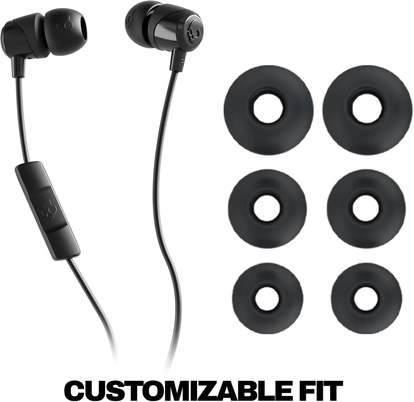 Skullcandy Jib USB-C Wired Earbuds with Noise Isolating Fit - True Black
