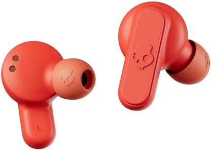 Skullcandy Dime in-Ear Wireless Earbuds, 12 Hr Battery, Microphone, Works with iPhone Android and Bluetooth Devices - Red