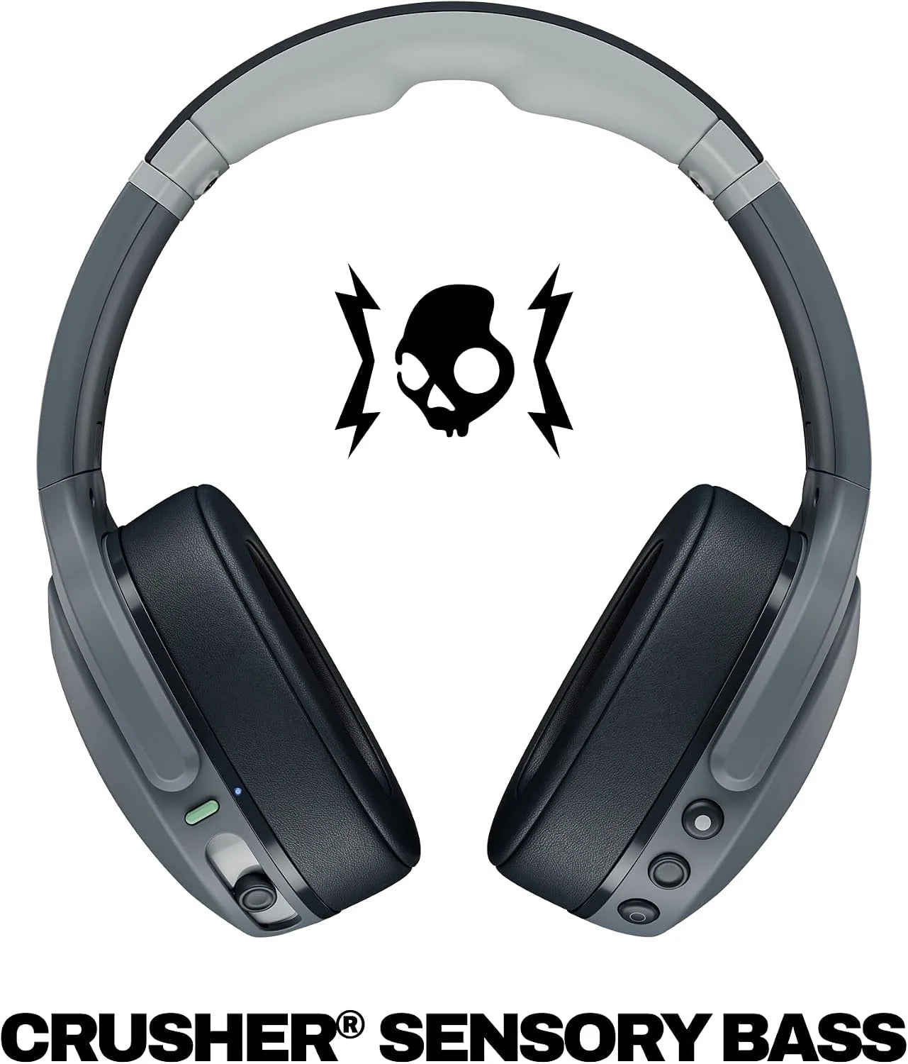 Skullcandy Crusher Evo Wireless Multi-Sensory Bass Headphones - Chill Grey