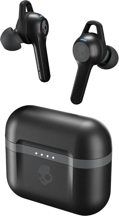 Skullcandy Indy Evo in-Ear Wireless Earbuds, 30 Hr Battery, Microphone, Works with iPhone Android and Bluetooth Devices - Black