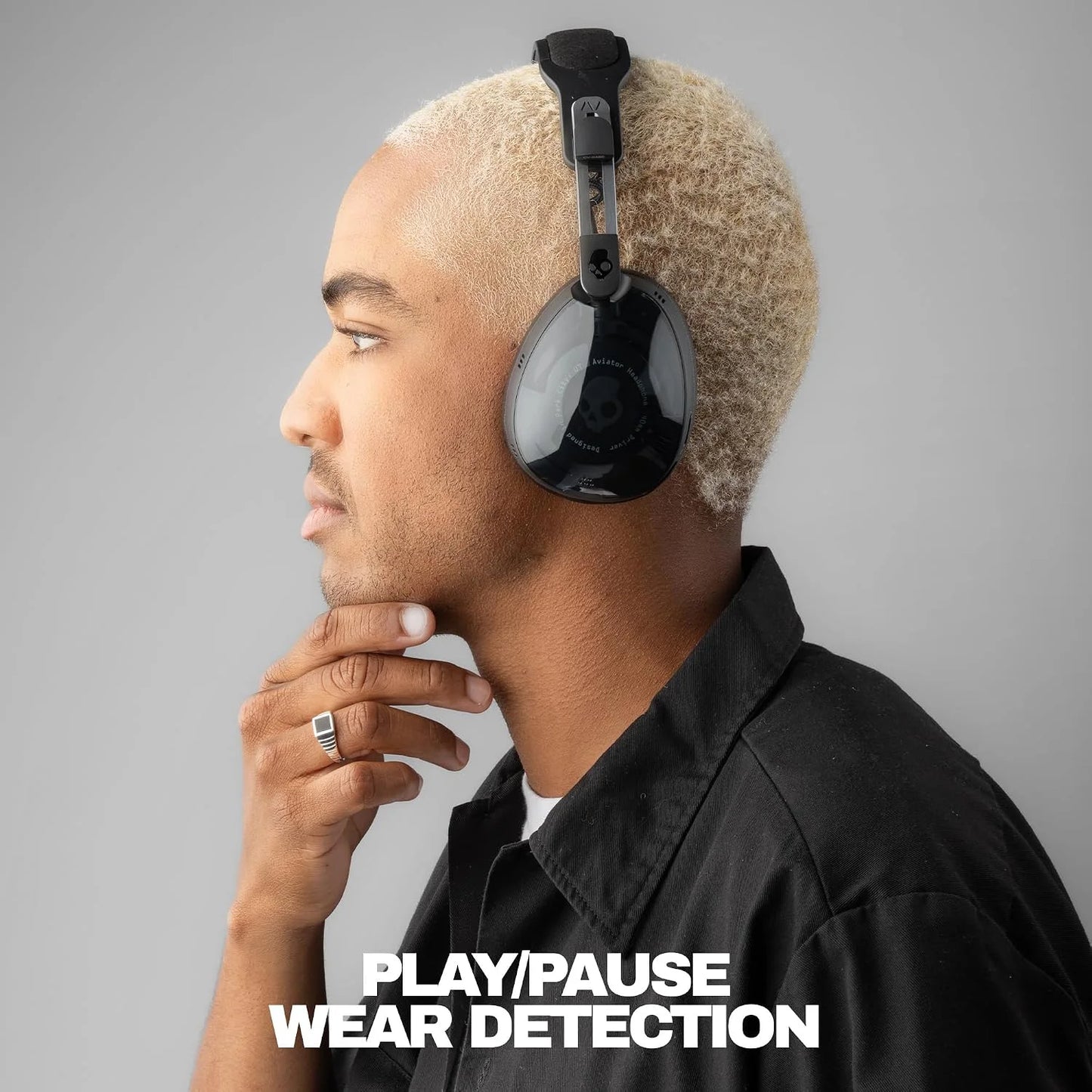 Skullcandy Aviator 900 ANC Noise Canceling Wireless Headphones - True Black